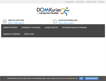 Tablet Screenshot of domkurier.de